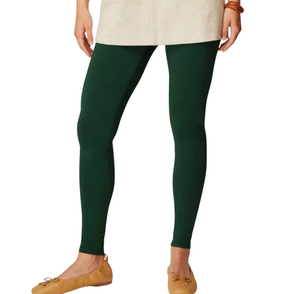 J.Jill Pima Cotton Ankle Legging Evergreen Emerald Green Soft Loungewear Sz XL